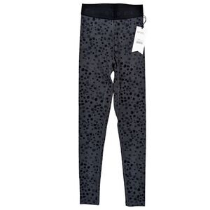 Stori. Women's Hero Tight Leggings Leopard Print Hazy Spot - Slate/Onyx Sz 2 NWT